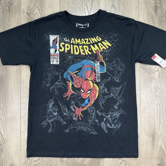 NWT Disney Store The Amazing Spider-Man Comic Book Shirt - Size Medium NEW - Picture 2 of 5